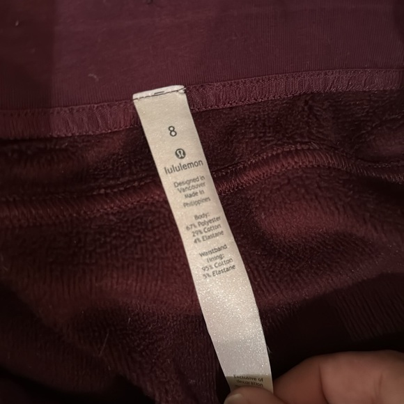 Lululemon plush timer jogger pants size 8 - Picture 8 of 8